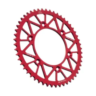 Corona moto JT Sprockets 52 dientes P.520 aluminio rojo JTA210.52RED