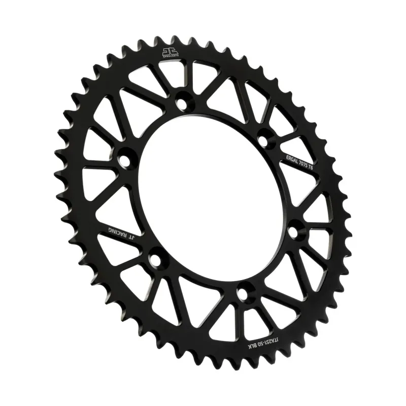 Corona moto JT Sprockets de aluminio de 50 dientes JTA251.50BLK