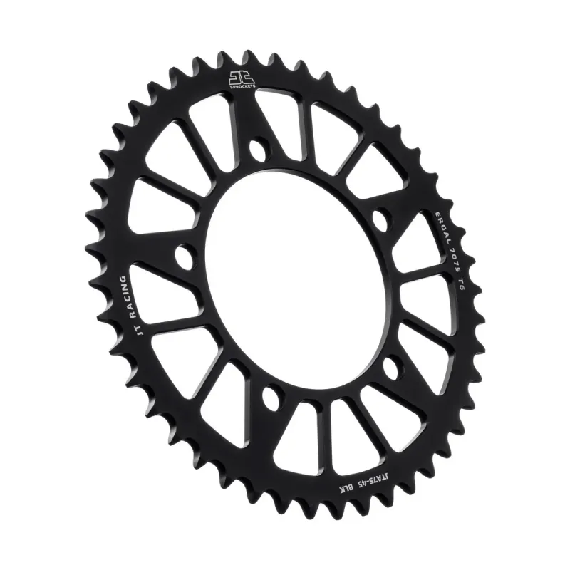 Corona moto JT Sprockets 45 dientes P.520 aluminio negro JTA75.45BLK