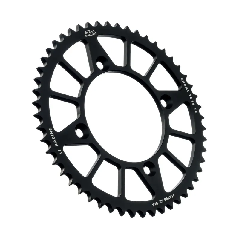 Corona moto JT Sprockets de aluminio de 52 dientes JTA798.52BLK