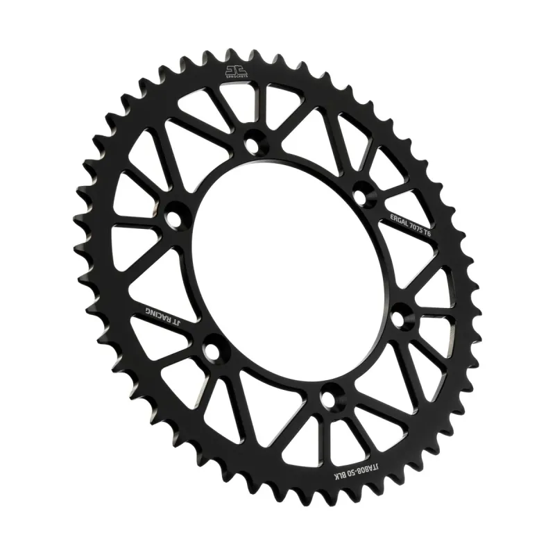 Corona moto JT Sprockets de aluminio de 50 dientes JTA808.50BLK