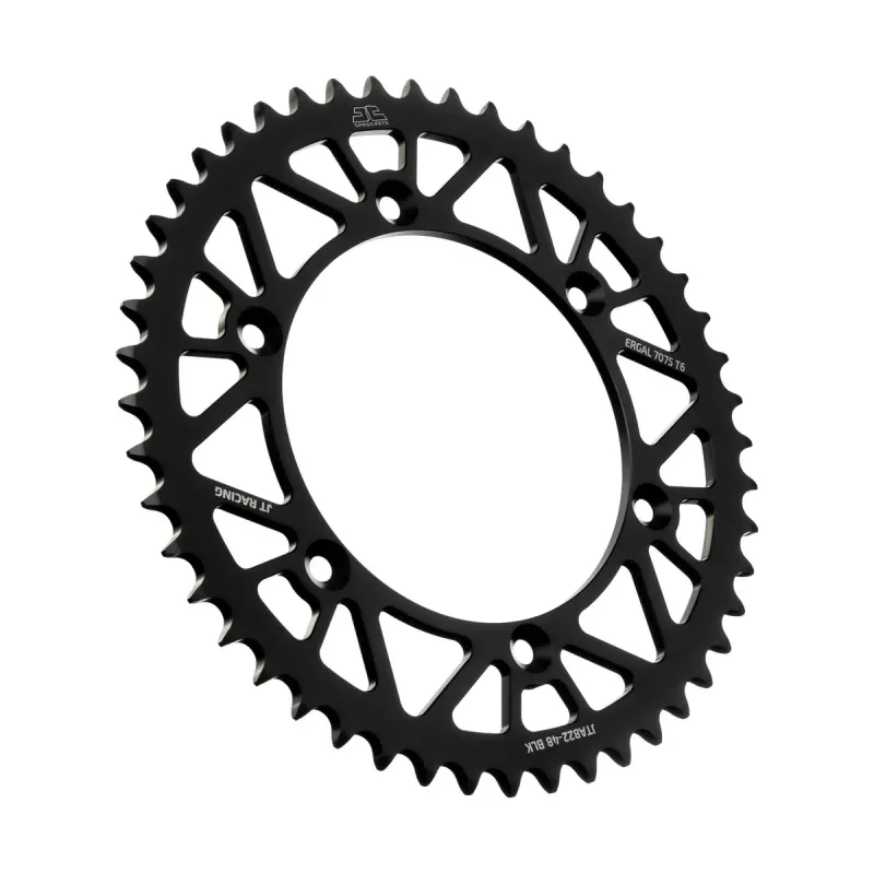 Corona moto JT Sprockets de aluminio de 48 dientes JTA822.48BLK