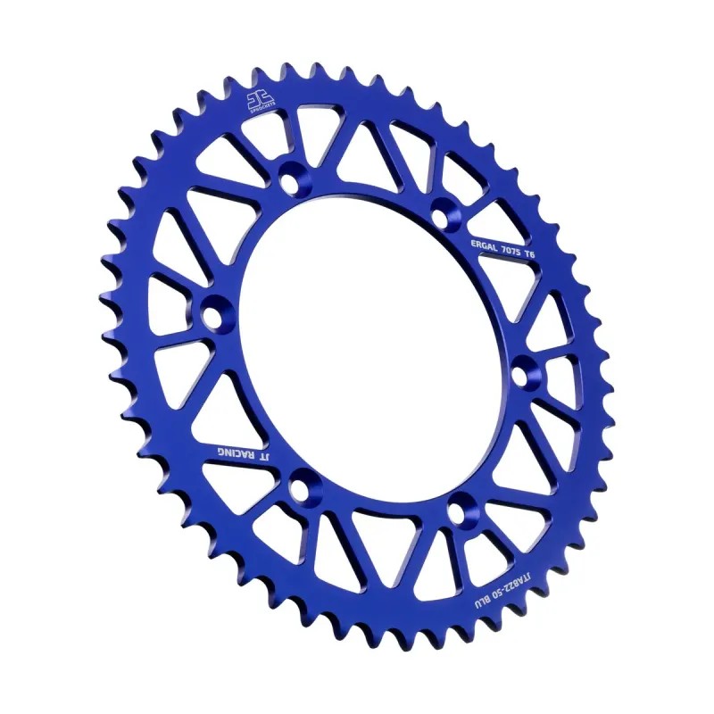 Corona moto JT Sprockets de aluminio de 50 dientes JTA822.50BLU