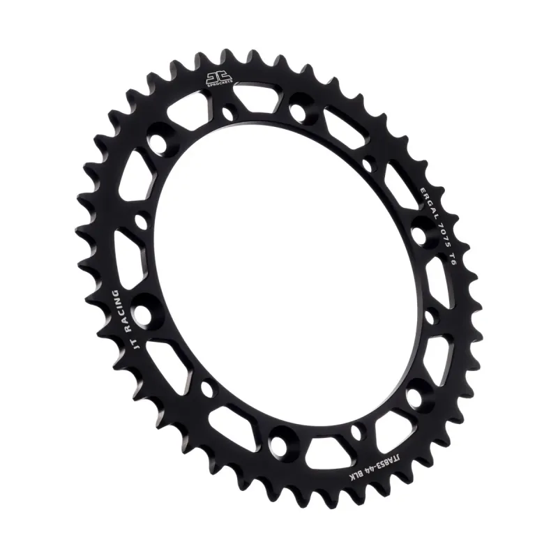 Corona moto JT Sprockets 44 dientes P.520 aluminio negro JTA853.44BLK