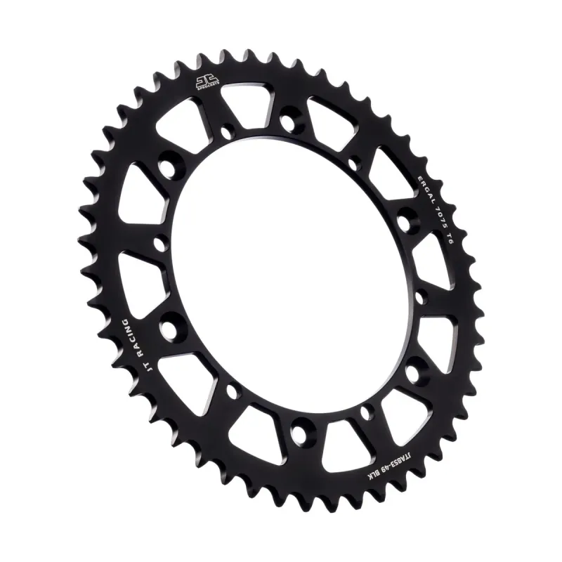 Corona moto JT Sprockets de aluminio de 49 dientes JTA853.49BLK