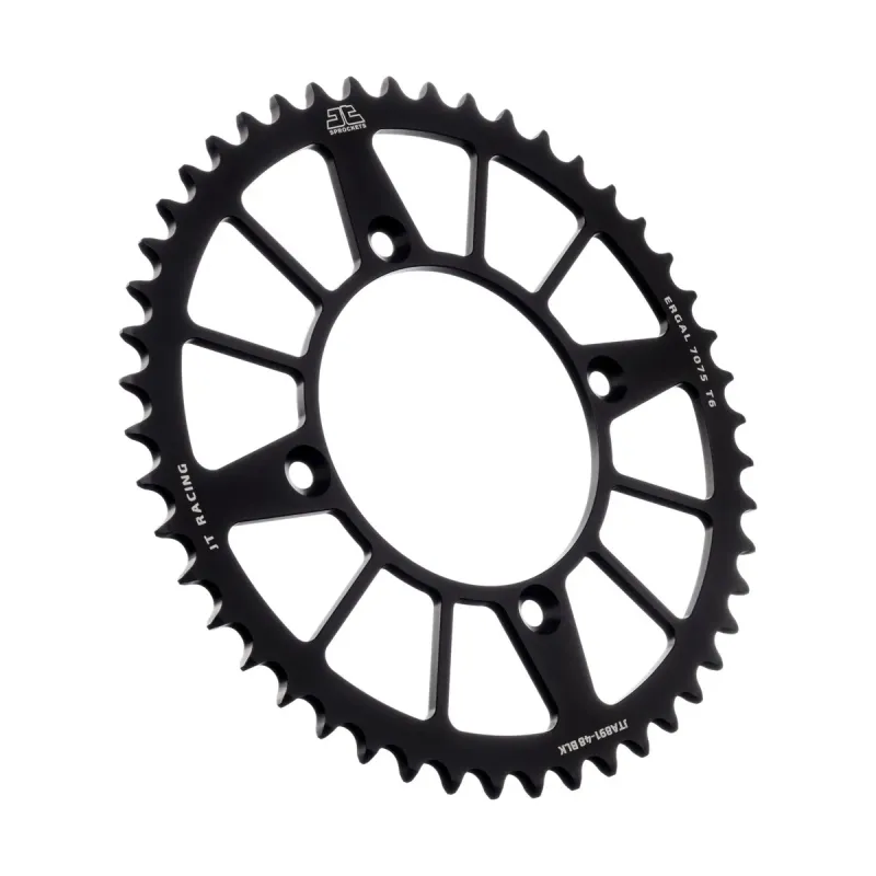 Corona moto JT Sprockets de aluminio de 48 dientes JTA891.48BLK