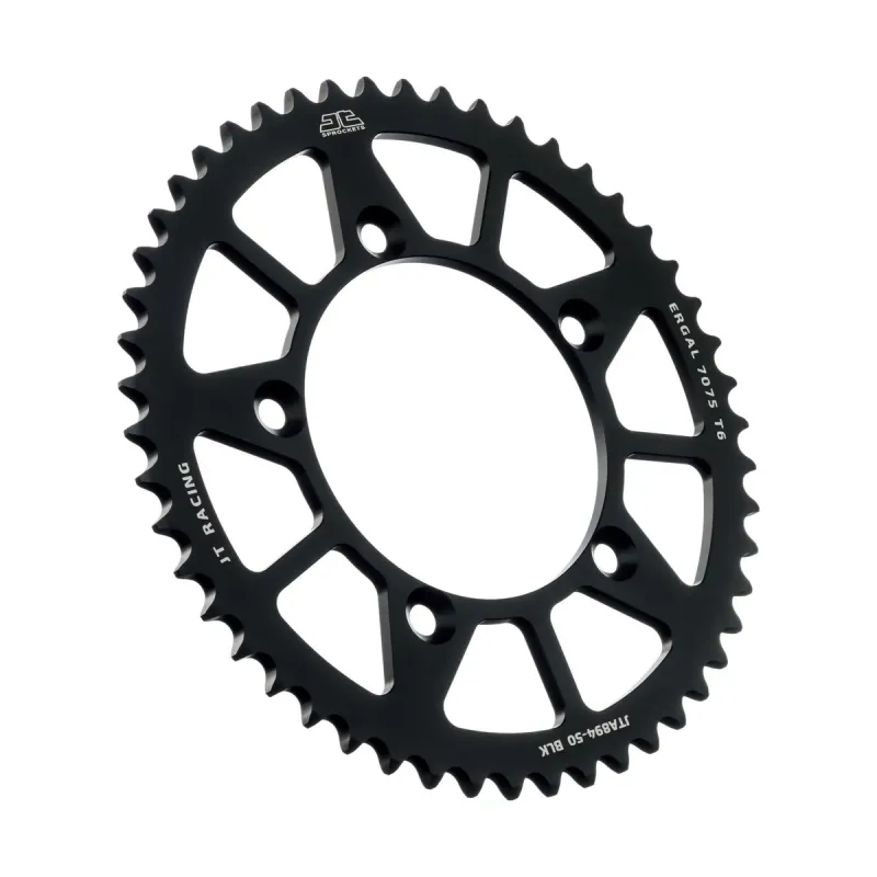 Corona moto JT Sprockets 50 dientes P.520 aluminio negro JTA894.50BLK