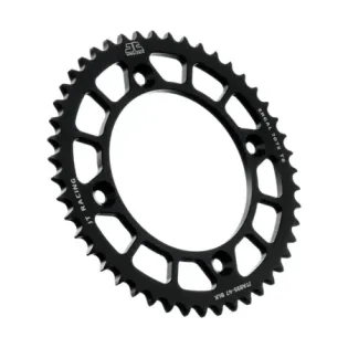 Corona moto JT Sprockets 47 dientes P.520 aluminio negro JTA895.47BLK