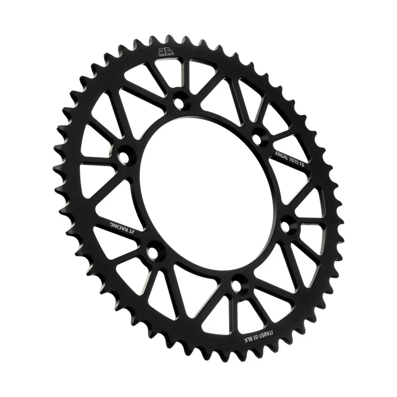 Corona moto JT Sprockets de aluminio de 51 dientes JTA897.51BLK