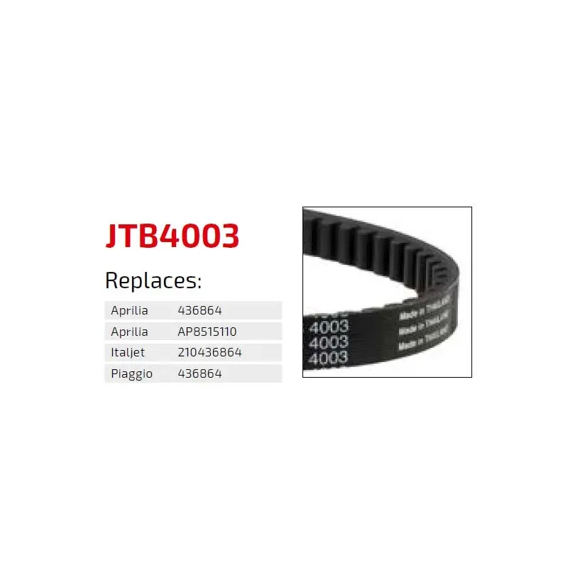 Correa de transmisión moto JT Sprockets premium JTB4003