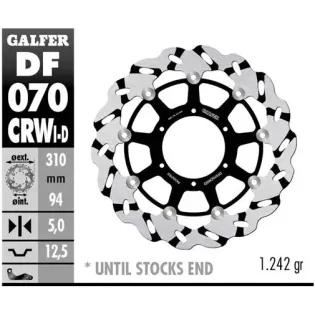 Disco freno moto flotante Galfer Wave DF070CRWD