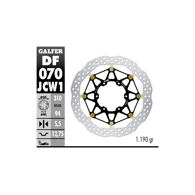 Disco freno moto Galfer Wave flotante delantero DF