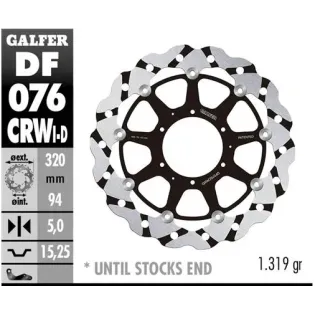 Disco freno moto flotante Galfer Wave DF076CRWD
