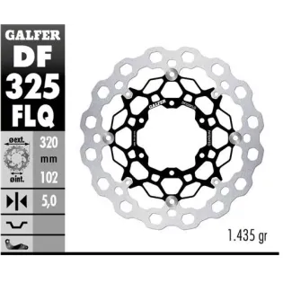 Disco freno moto flotante Galfer Qubic 320x5mm DF3