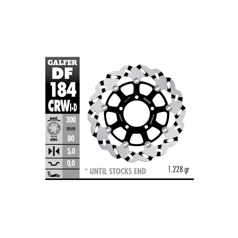 Disco freno moto flotante Galfer Wave DF184CRWI