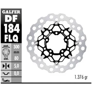 Disco freno moto flotante Galfer Qubic 300x5mm DF1