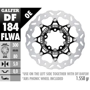 Disco freno moto flotante Galfer Wave DF184FLWA