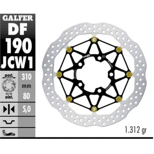 Disco freno moto Galfer Wave flotante DF190JCW1G03
