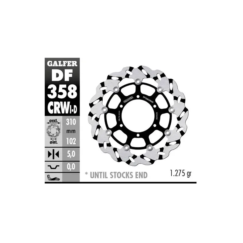 Disco freno moto Galfer Wave flotante izdo. DF358C