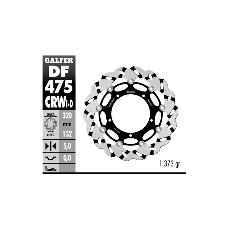 Disco freno moto Galfer Wave flotante dcho. DF475C