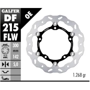 Disco freno moto Galfer Wave flotante 300x5mm DF215