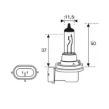 Lámpara para motos halógena H11 Xl Xenon Laser   52XL
