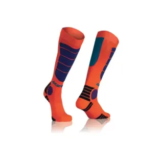 Calcetines Acerbis Impack naranja y azul 0021633.204