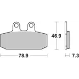 Pastillas de freno moto Brembo sinterizadas 07006XS