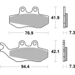 Pastillas de freno moto Brembo genuinas 07012