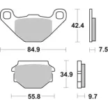 Pastillas de freno moto Brembo genuinas 07014