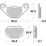 Pastillas de freno moto Brembo genuinas 07015
