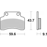 Pastillas de freno moto Brembo genuinas 07018