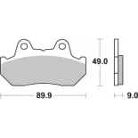 Pastillas de freno moto Brembo genuinas 07025