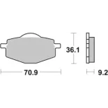 Pastillas de freno moto Brembo genuinas 07039