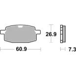 Pastillas de freno moto Brembo genuinas 07041