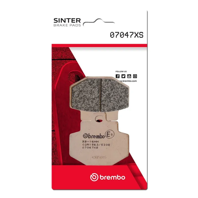 Pastillas de freno moto Brembo sinterizadas 07047XS