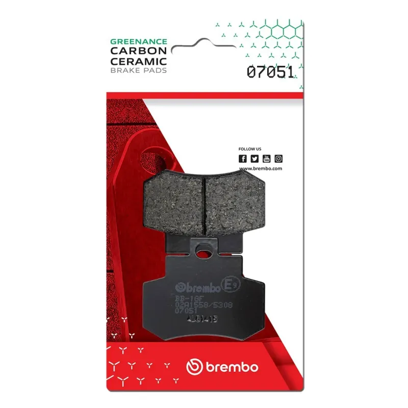 Pastillas de freno moto Brembo genuinas 07051