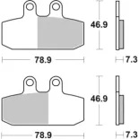 Pastillas de freno moto Brembo sinterizadas 07057XS