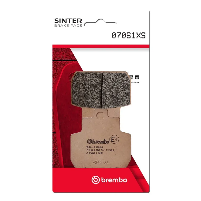Pastillas de freno moto Brembo sinterizadas 07061XS