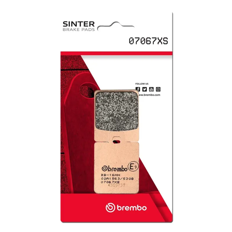 Pastillas de freno moto Brembo sinterizadas 07067XS