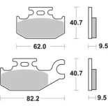Pastillas de freno moto Brembo genuinas 07070