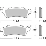 Pastillas de freno moto Brembo sinterizadas 07072XS