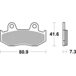 Pastillas de freno moto Brembo genuinas 07078