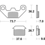 Pastillas de freno moto Brembo genuinas 07099