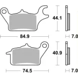 Pastillas de freno moto Brembo genuinas 07102