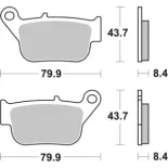 Pastillas de freno moto Brembo genuinas 07109