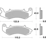 Pastillas de freno moto Brembo genuinas 07115