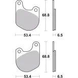 Pastillas de freno moto Brembo genuinas 07HD0202