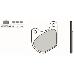 Pastillas de freno moto Brembo genuinas 07HD0303