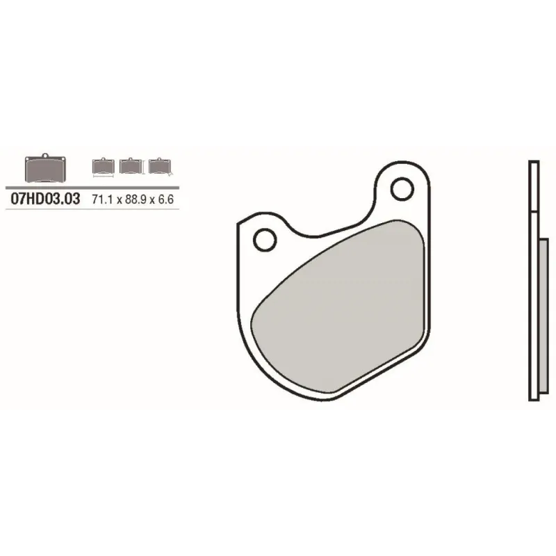 Pastillas de freno moto Brembo genuinas 07HD0303